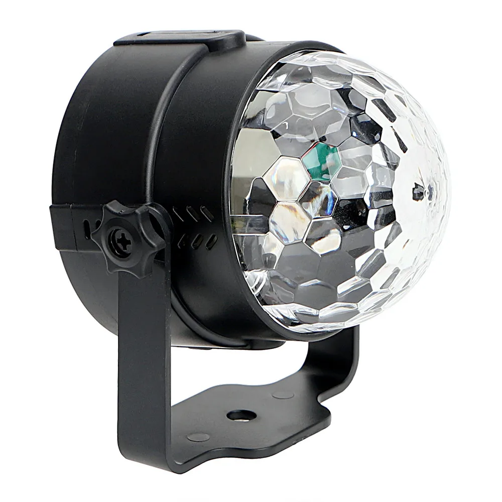 Диско-Шар Rbg, стробоскоп, Usb, штепсельное управление звуком, портативное многоцветное изменение для автомобильных аксессуаров для улицы и помещения