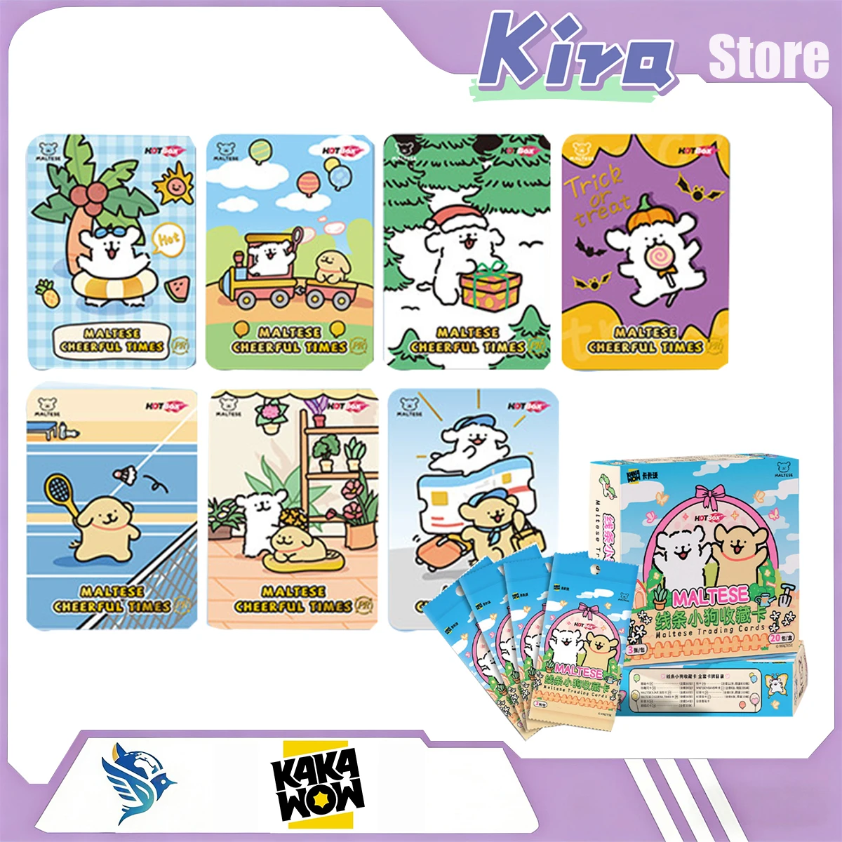 

Коллекционные карточки KAKAWOW Line-Drawn Pup Hotbox: Детские сюрприз-подарки к праздникам, лимитированная серия, периферийные игрушки с изображением питомцев