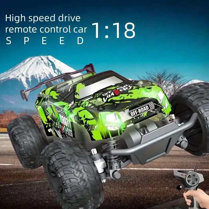 

Full-proportion drift remote control car, high-speed driving cool 2.4G beginner large green off-road climbing remote control car