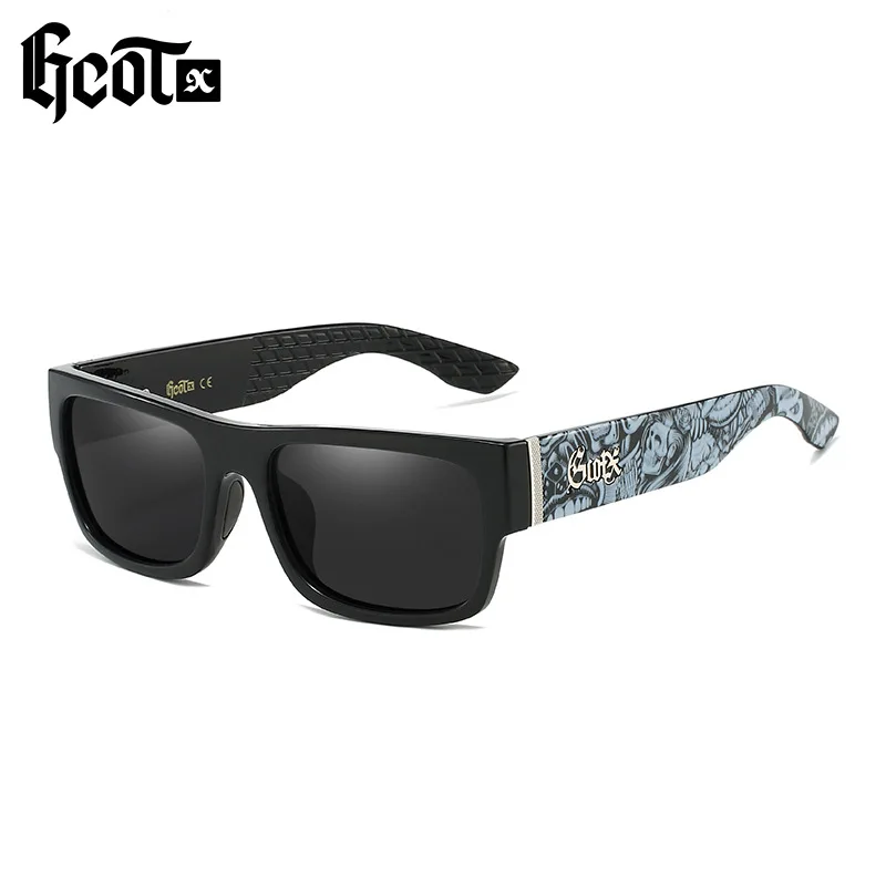 

GCOTX Элитный бренд мотоциклетные солнцезащитные очки в стиле банды для мужчин и женщин модные поляризационные солнцезащитные очки в стиле хип-хоп с защитой UV400 G823