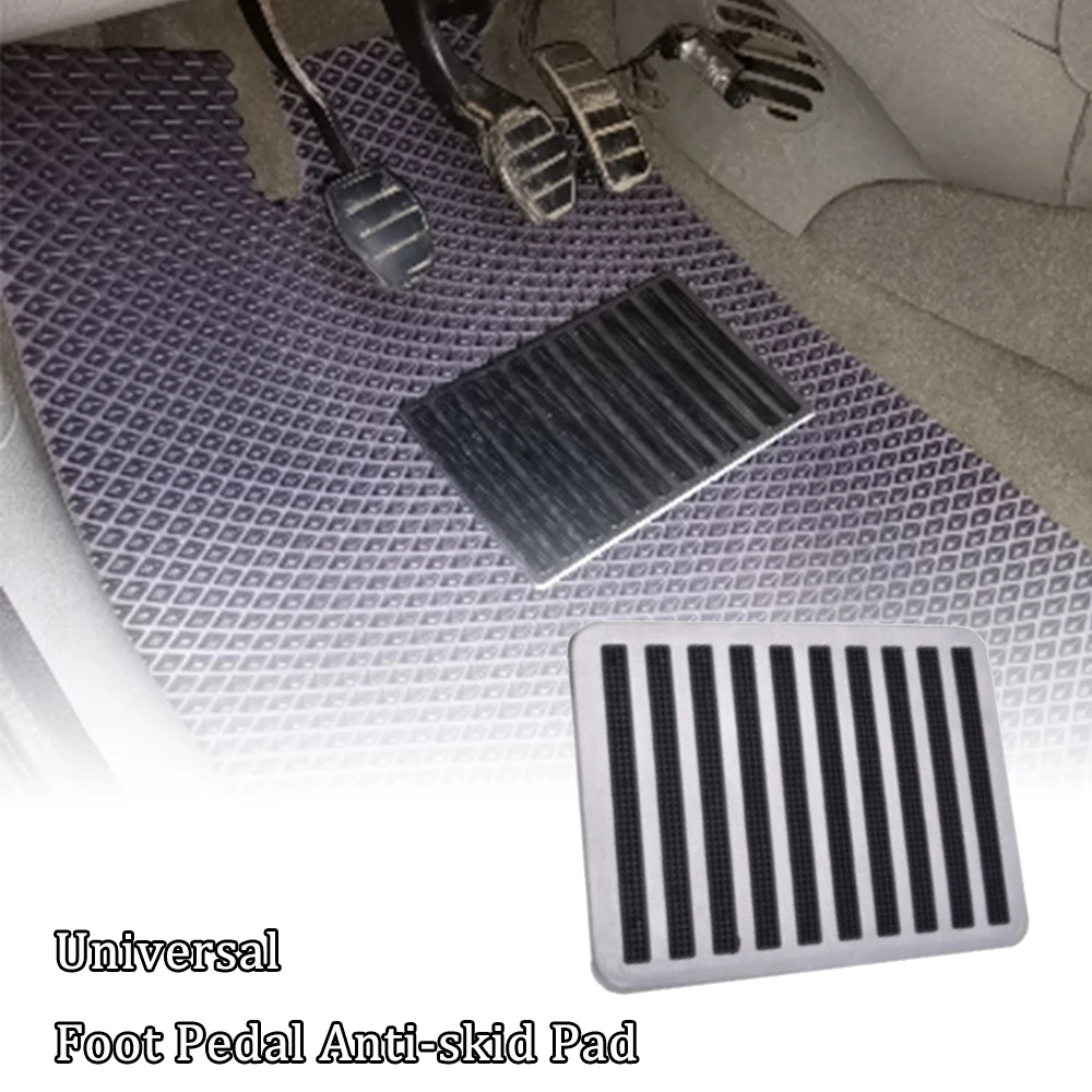 Universal Carpet Patch Foot Pedal Anti-skid Pad Auto Car Floor Mat Non-Slip Metal Pad For Truck Trailer Foot Heel Scuff Plate