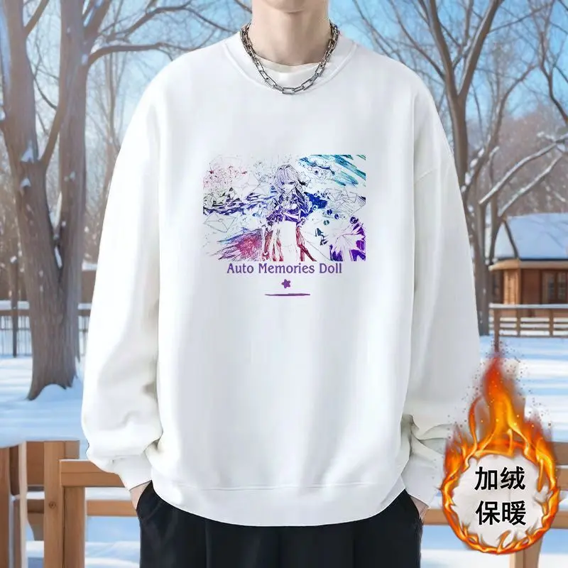 

New Crewneck Sweatshirt Anime Violet Evergarden Winter Unisex Warm Jacket
