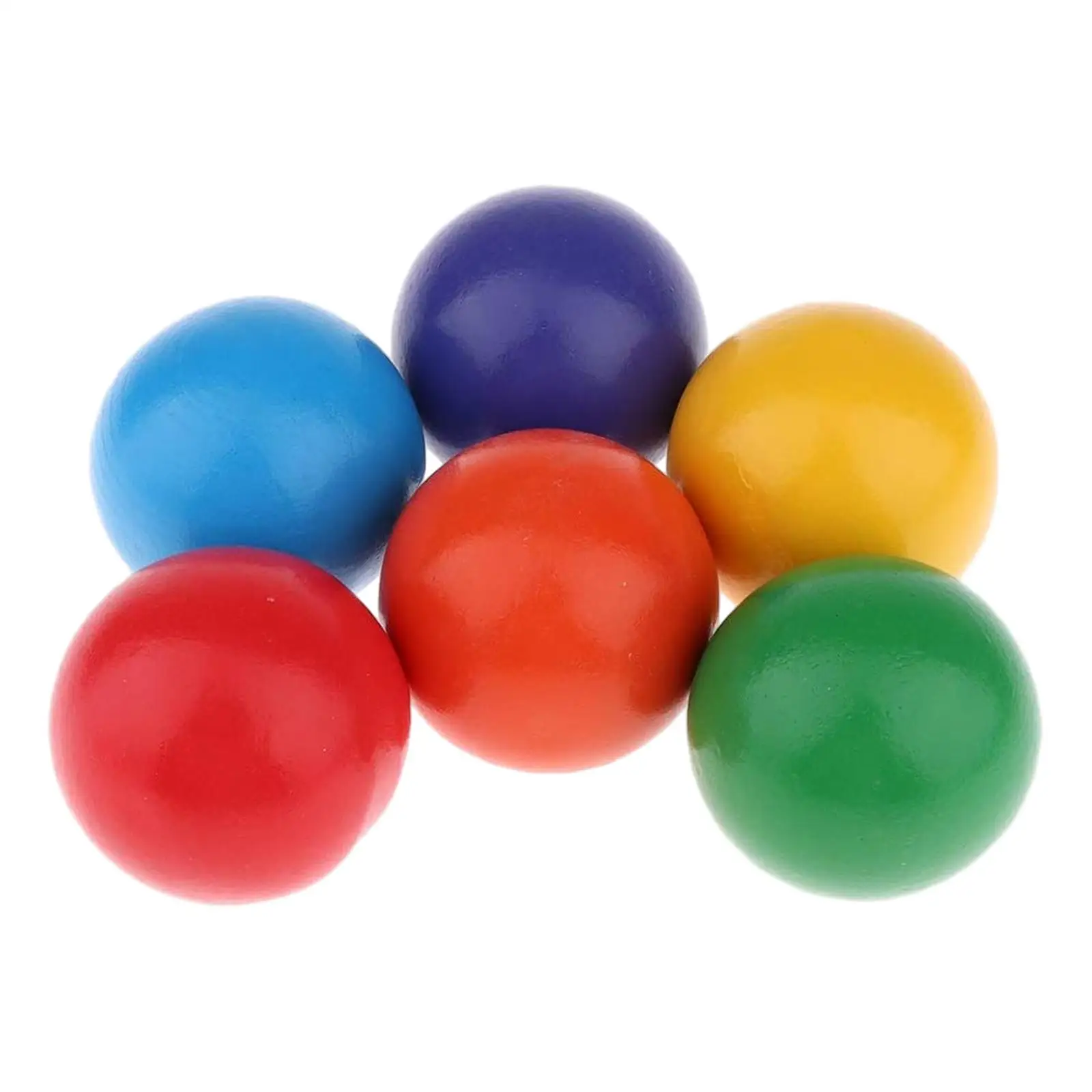 6 Pieces Montessori Rainbow Balls Inspire Curiosity Gifts Early Educational Color Recognition Color Sorting Toys for Kids Boys