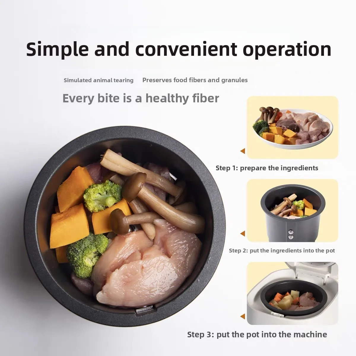 Pet cooking machine Home fresh food machine Smart multi-functional fresh food Homemade cat rice dog rice snacks