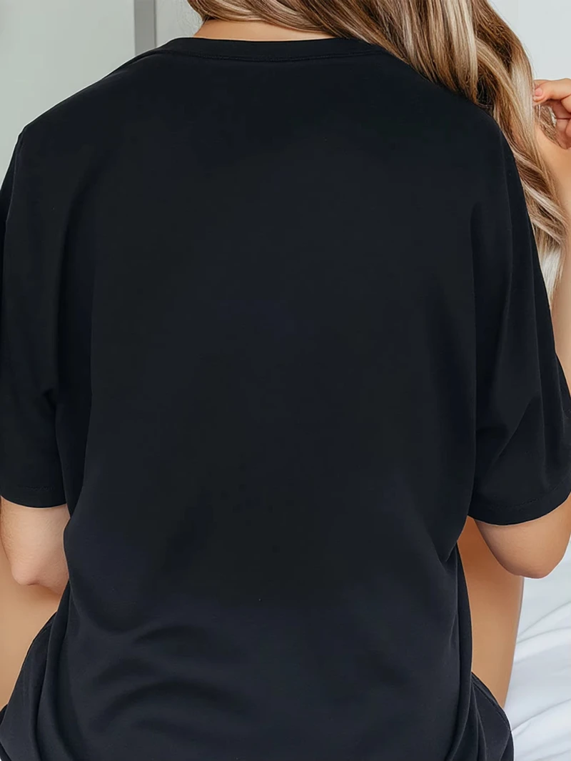 MINISO 2025 Camiseta linda de manga corta con estampado de Minnie Mouse Estilo lindo e inocente Adecuado para el uso diario de las mujeres y salir.