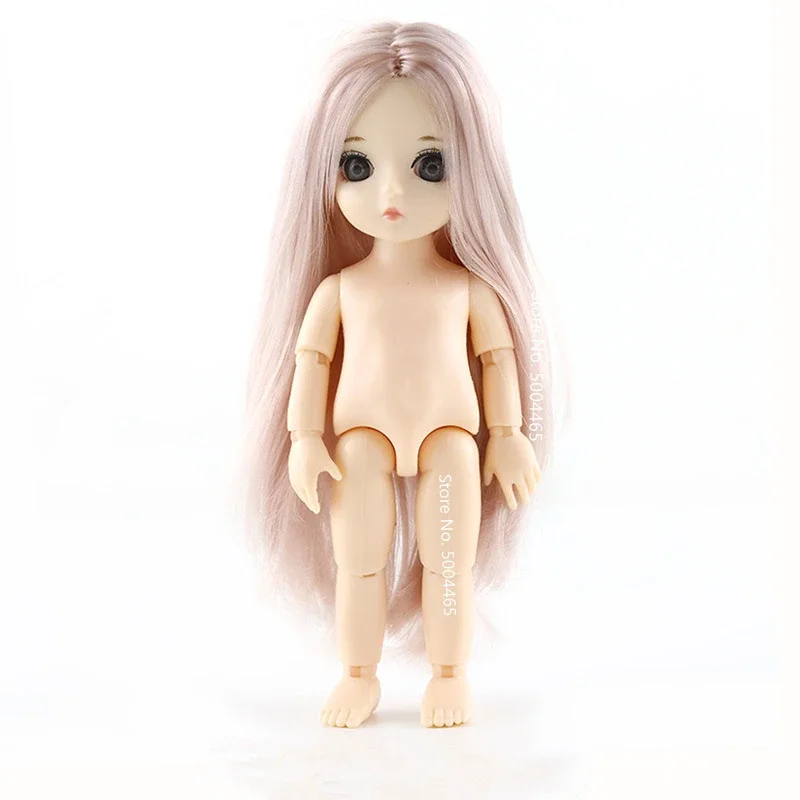 13 Joints 16cm Dolls Toys 1/8 BJD Baby Toy for Girls Gift Normal Skin