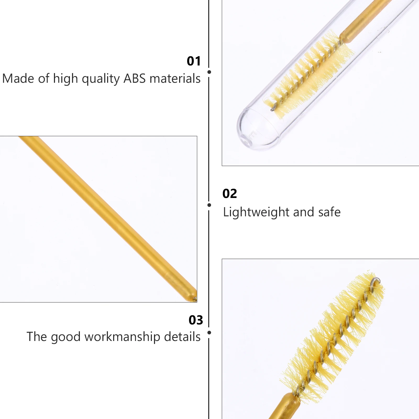 20 قطعة أنبوب رمش الماس المحمولة 20 حزمة Abs فرشاة ماكياج خفيفة الوزن الصولجانات للمنزل السفر تخزين رمش قضيب الجمال