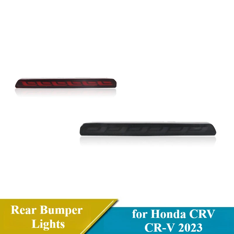 

LED Rear Bumper Reflector Light For Honda CRV CR-V 2023 2024 2025 Dynamic Turn Signal Tail Brake Lights Rear Fog Lamp