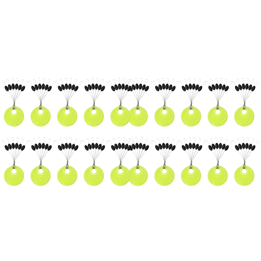 60/120 Stuks 10/20 Groep Set Rubber Siliconen Space Bean Zeekarper Vliegvissen Zwart Rubber Ovale Stop Vissen Float Vissen Bobber