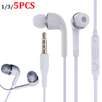 3.5mm Wired Headphones Earphones with Microphone Wired Control Headset Hands Free Calling Music for Samsung Galaxy S3 SIII I9300