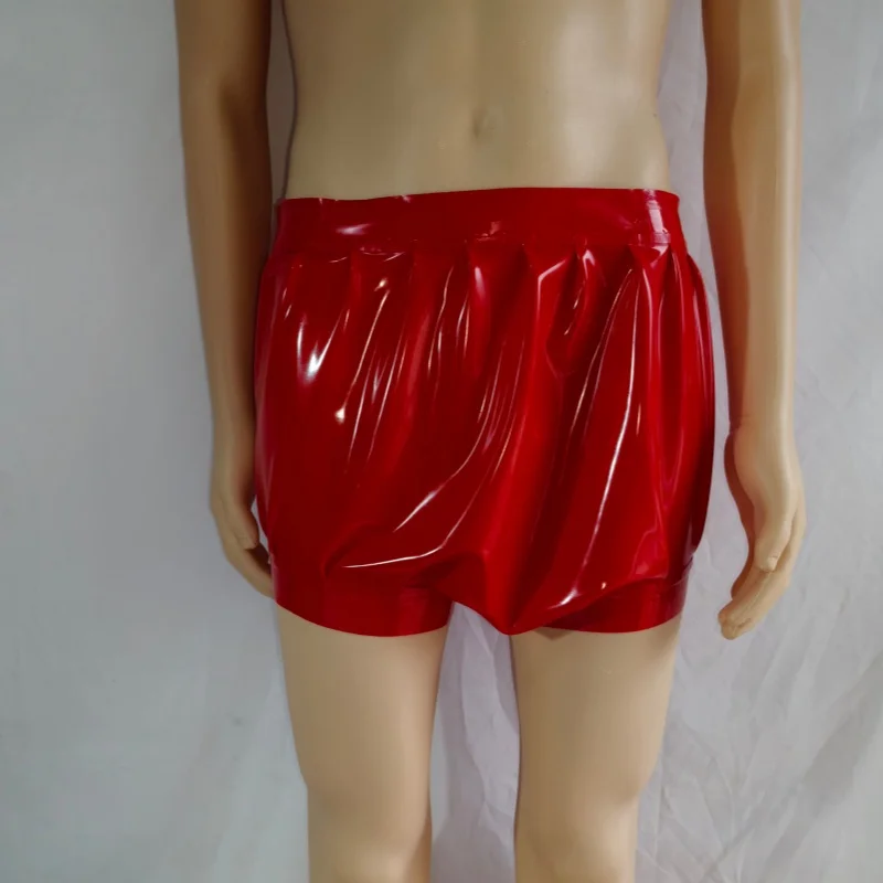 Men's Latex Underwear Women's Sexy High Waist Latex Panites Loosely Diaper Briefs Buttocks Lifting Slimming Body Shaping Panty