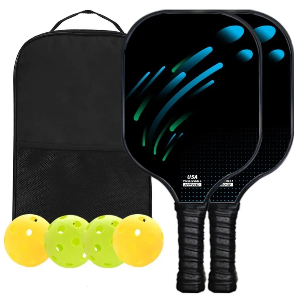 

Carbon Fiber Pickleball Paddle Frosted Surface Lightweight Pickleball Rackets Polymer Honeycomb Core Professional