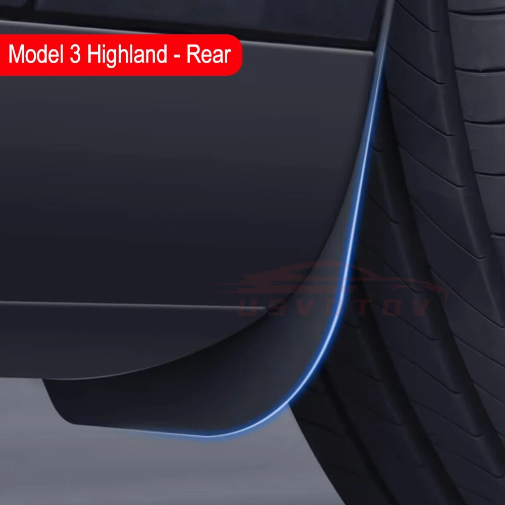 Schmutzfänger für Tesla Model 3 2025 2026 Model Y YL Schmutzschutz Vorder- und Hinterrad Kotflügel Spritzschutz Reifenschutz Reisezubehör – Detail 18