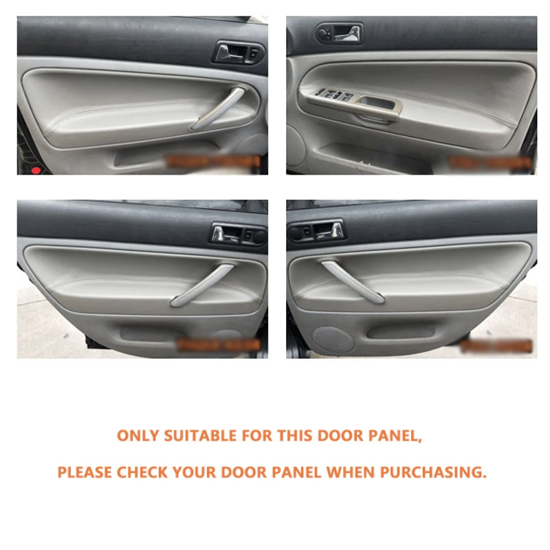 Microfiber Leather Car Inner Door Handle Armrest Panel Cover Trim RHD For VW Passat B5 1998 1999 2000 2001 2002 2003 2004 2005