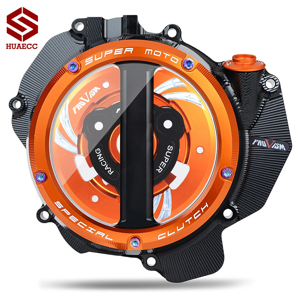CNC Racing Clear Clutch Cover & Spring Retainer R for K-TM duke790 duke890 DUKE 790 890 ADV R Adventure R