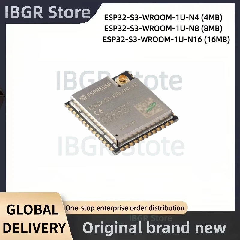 ESP32 ESP32-S3-WROOM-1U-N4/N8/N16 Wi-Fi Bluetooth 5.0 4MB 32-bit Dual-Core MCU Module Brand New Original