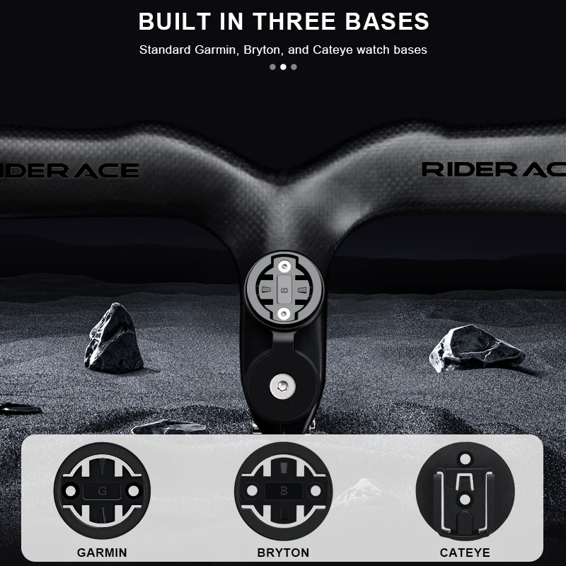 RIDERACE Bicycle Computer Holder Garmin Edge Bryton CatEye MTB Mountain Bike Stopwatch Speedometer Stem Top Cap Mount Bracket