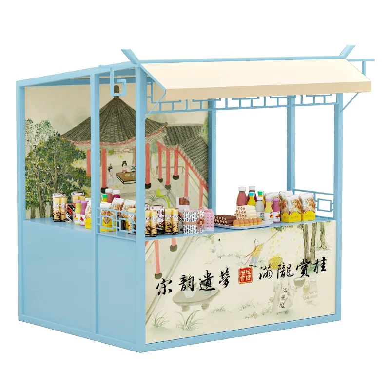 

Market Night Market Stall Rack Mobile Cart Commercial Street Square Promotion Shed Activity Rack Wrought Iron Outdoor Display
