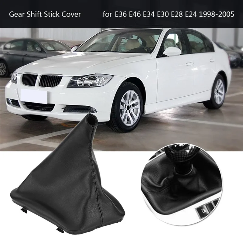 Palo de palanca  cambios  coche, polaina, cubierta antipolvo, bota  cambio para Bmw E36 E46 E34 E30 E28 E24 1998-2005-M53K