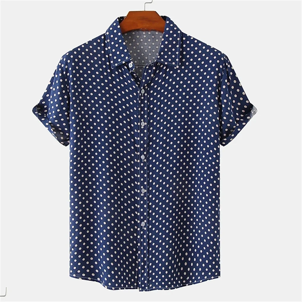 Spot Simplicity Men's Casual Shirt Summer Hawaiian Shirt Men Casual Short Sleeved Shirt For Men Clothing Breathable Shirts Tops