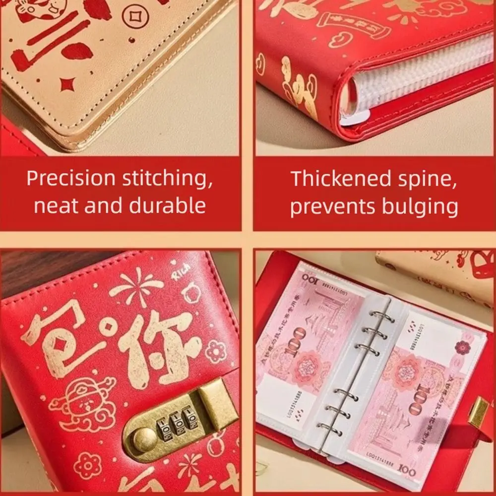 Capybara 100 Envelopes Money Saving Challeng Save Money With Password Lock Savings Challenges Sheets Large Capacity Waterproof