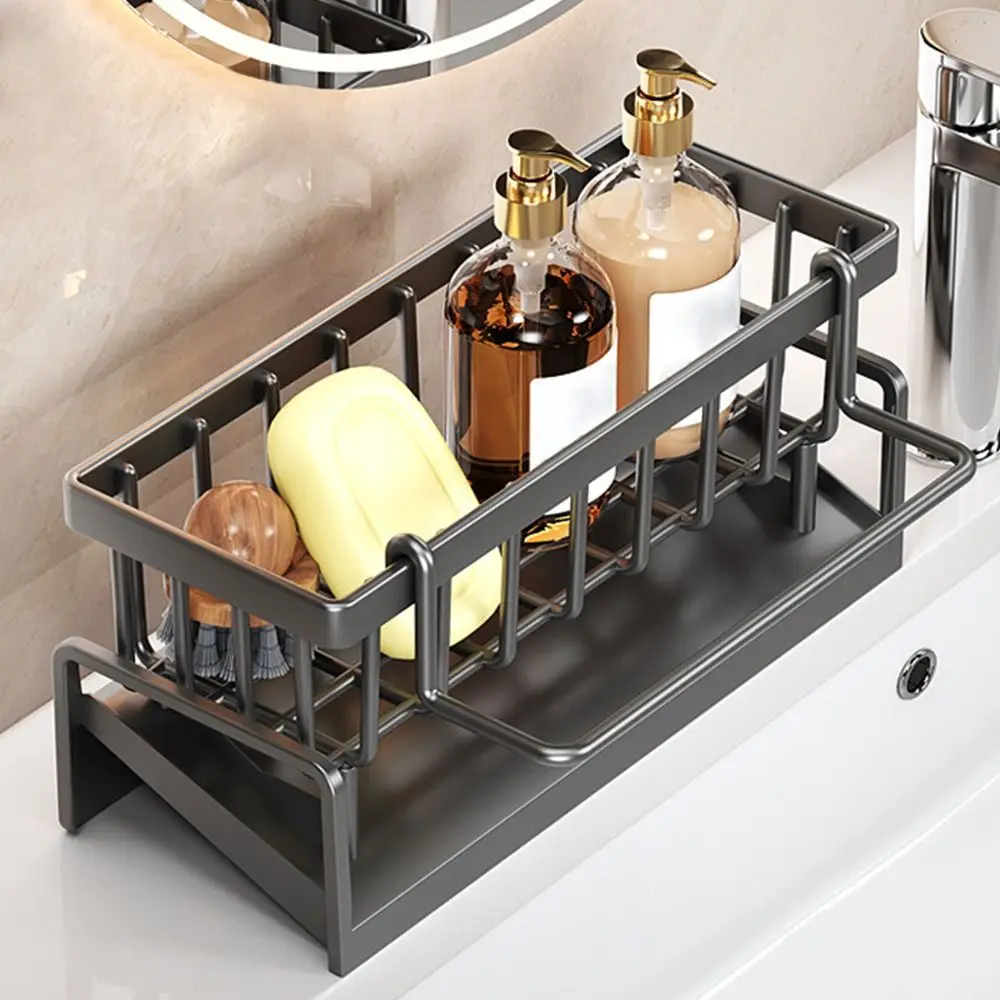 ABS Kitchen Storage Rack Rag Organizer Portable Sponge Holder Large size Large capacity Soap Basket Bathroom Shampoo Shelves