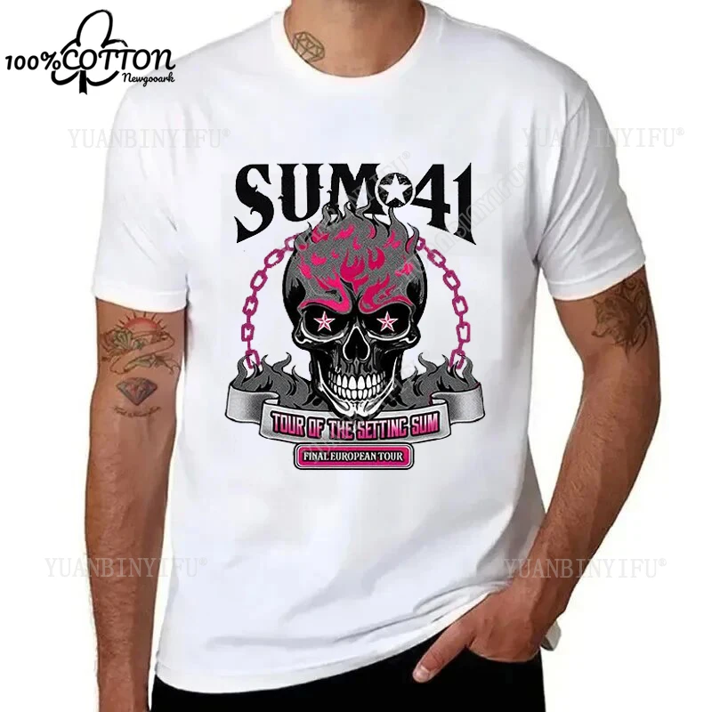 

Classic New Listing Casual Hip-hop S U M 4 1 T-shirt, Fashionable and Trendy Y2K Street Fashion Loose Harajuku 100% Cotton