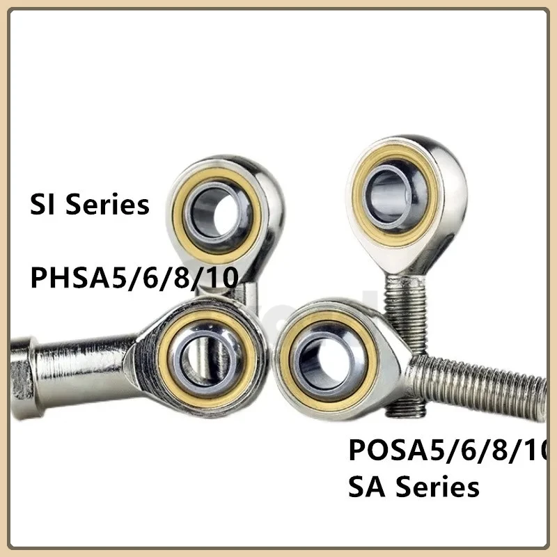 5mm/6mm/8mm/10mm/12mm/16mm/18mm/20mm/22mm/25mm Male/Female SA SI T/K POSA8 PHSA8 Ball Joint Metric Threaded Rod End Bearing