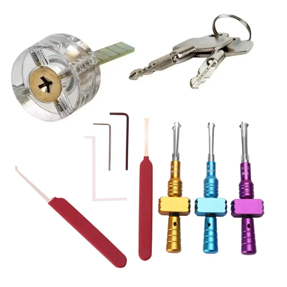 Professional Lock Pick Set Cross Lock Opening Tool 6.0/6.5/7.0mm Locksmith Repair Tools