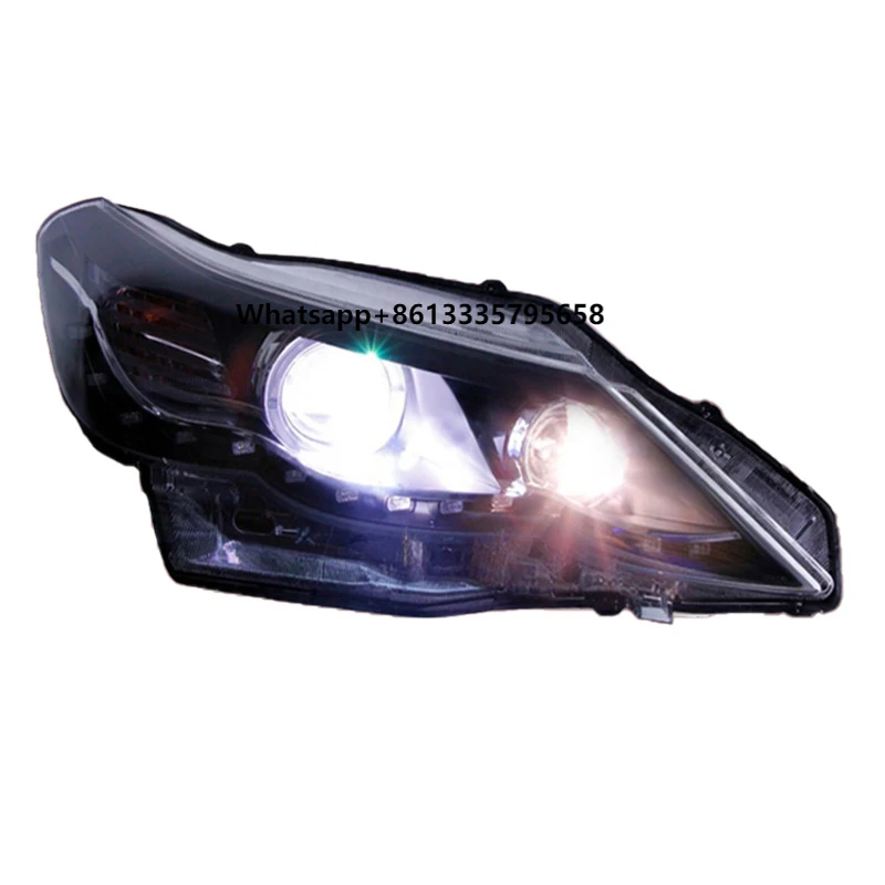 

For Performance Parts LED Angel Eye Daytime Running Lights with Dual-Lens Xenon Headlights for Enhanced Ambition