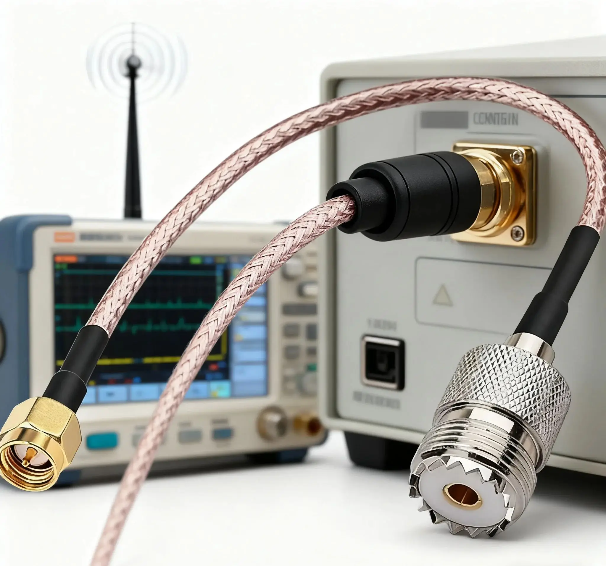 

Connectors RF Cable FOR SMA Male To UHF Female RG316 Coaxial Cable 15CM Length Extension Feeder FOR SMA To UHF Connector