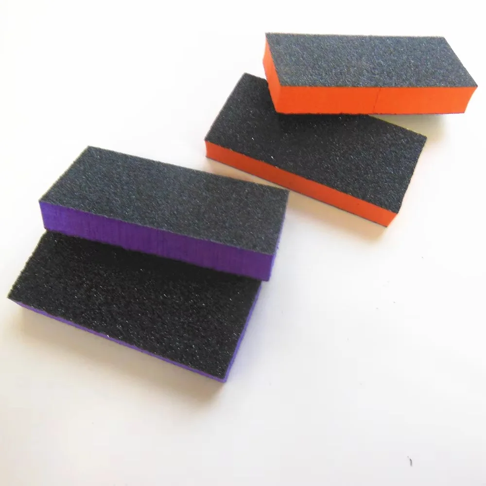 100  Pcs/Lot mini nail buffer block sponge buffer block  disposable nail file pedicure