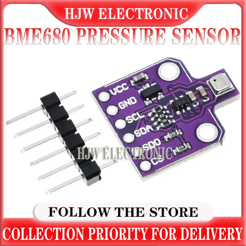 

1pcs BME680 Digital Temperature Humidity Pressure Sensor CJMCU-680 High Altitude Sensor Module Development Board