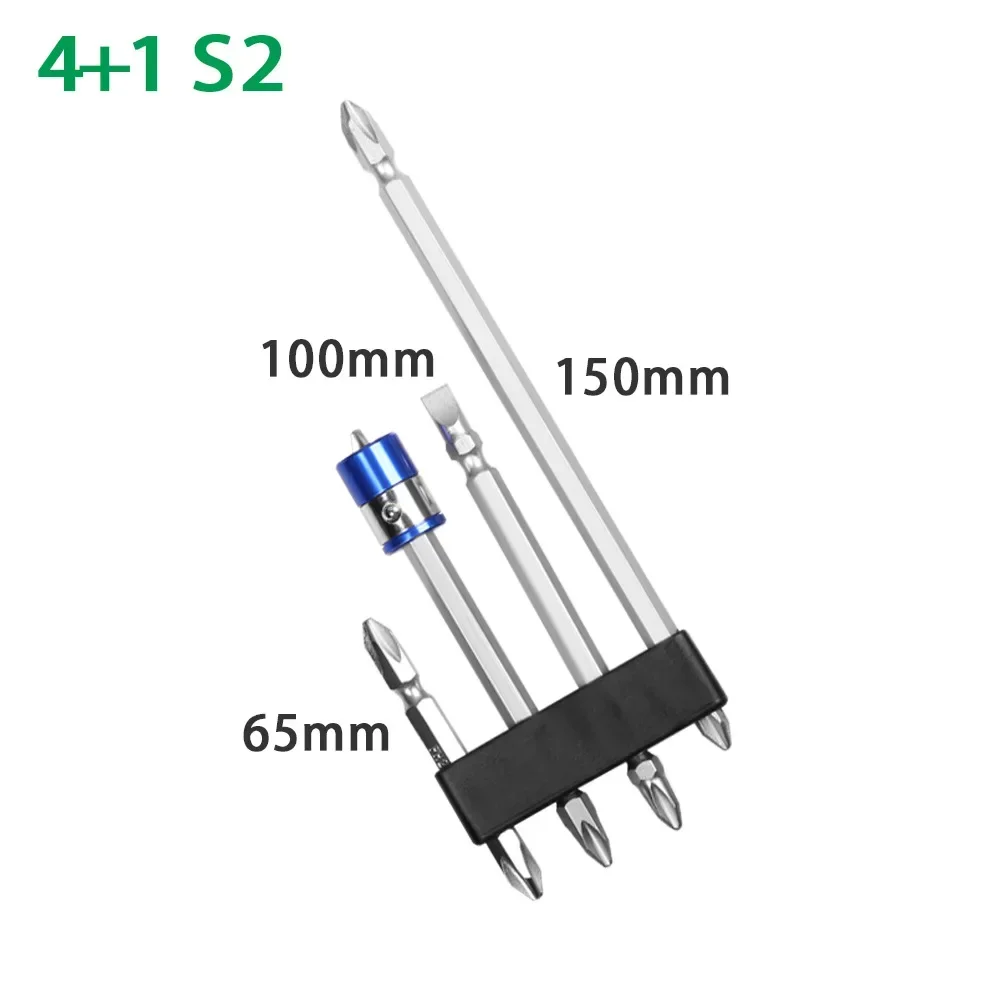 S2 High Hardness Magnetic Lengthening Electric Screwdriver Drill Bit Slotted Phillips Strong Magnetic Coil Wind Screwdriver Head