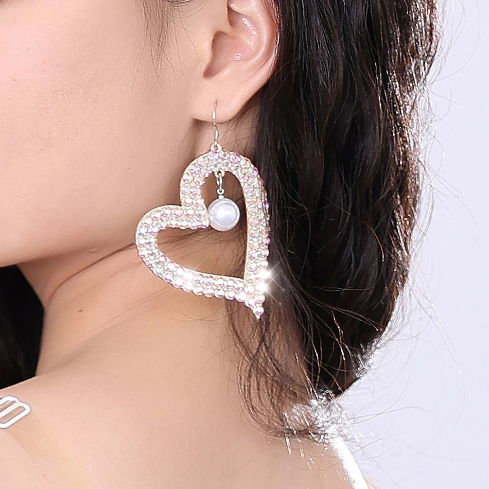 Belly Dance Earrings New 2024 Fully Handmade Hypoallergenic Colored Diamond Dance Performance Accessories Earrings