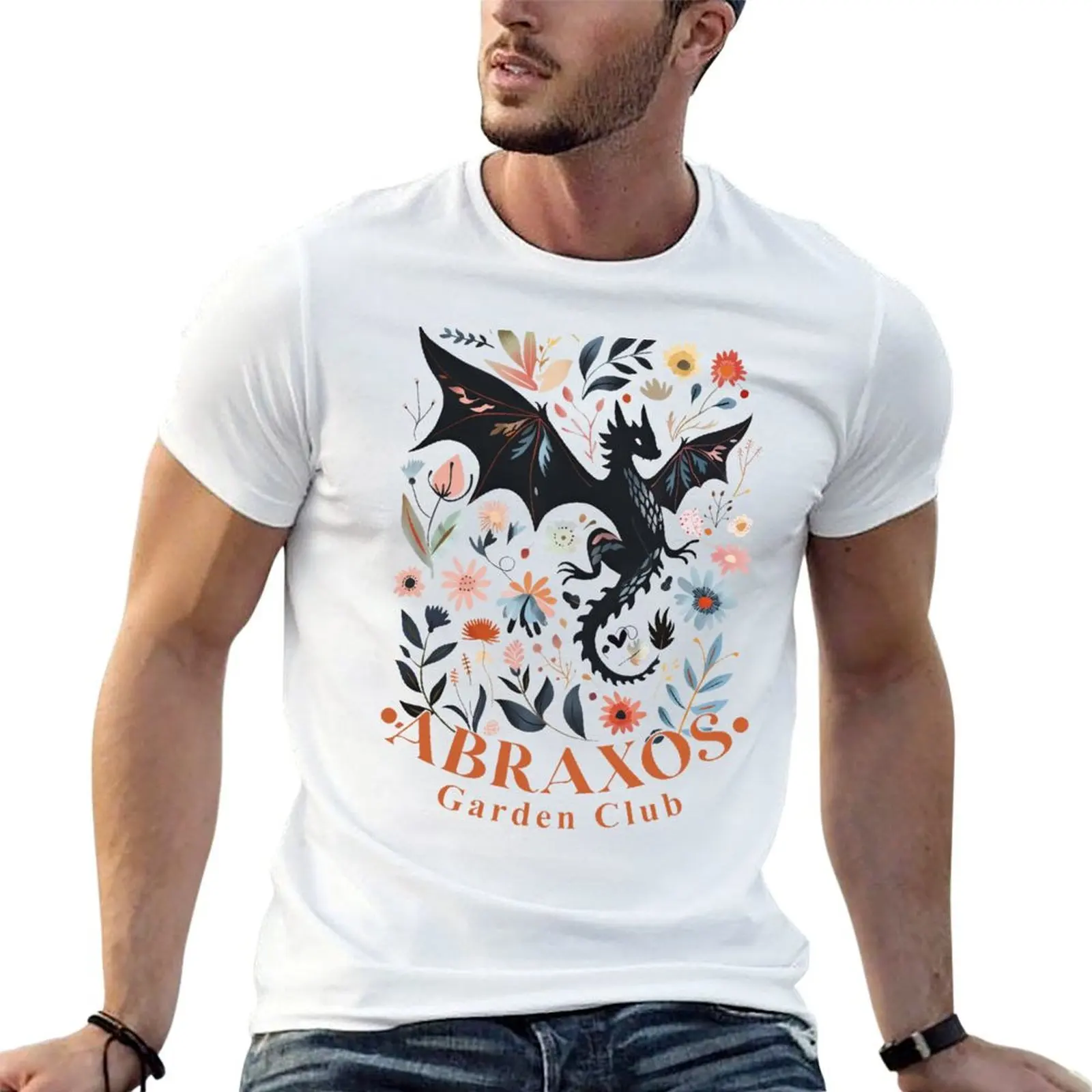 

Throne of Glass Abraxos Garden Club T-Shirt t shirts for man slim fit t shirts for man graphic vintage T-Shirt