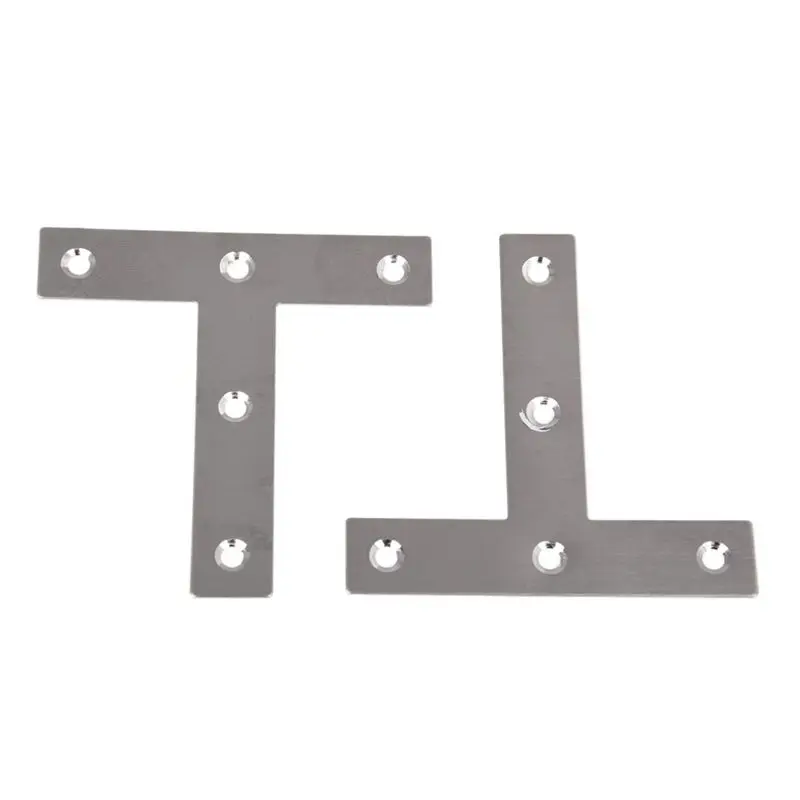 RALCA-20 Pcs Angle Plate Corner Brace Flat T Shape Repair Bracket 80Mm X 80Mm