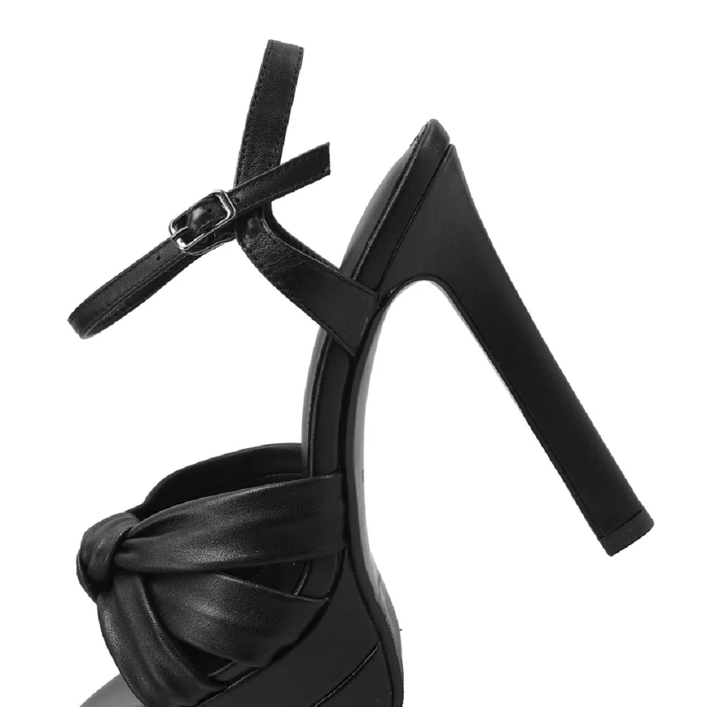 【JOCHEBED HU】Handmade Genuine Leather Platform Sandals Peep Toe New Custom Summer Women Shoes Ankle Strap Fashion Dress 33-40 image 5
