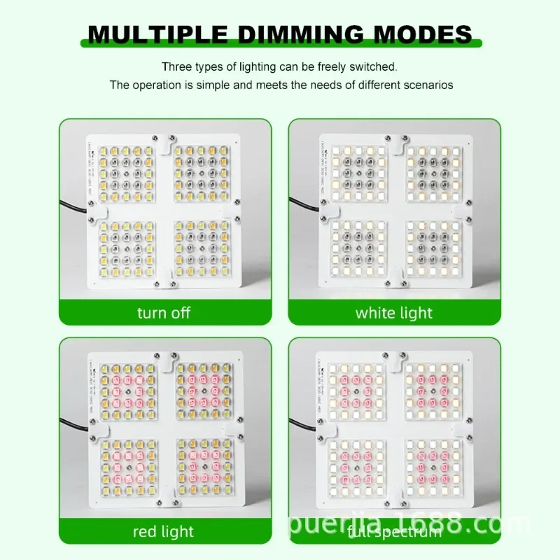 ไฟปลูกพืช 15 วัตต์ ปรับความสว่างได้ ควอนตัม แผ่นไฟเติมแสงเต็มสเปกตรัม