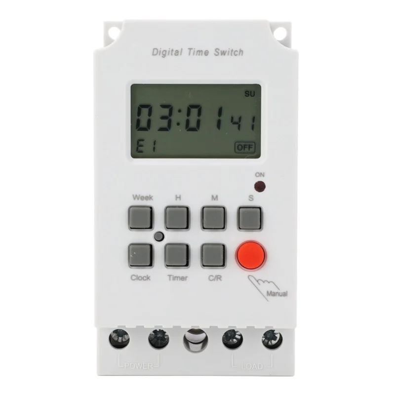 Digital Timer Switch 28 Groups Program Heavy Duty Programmable Electronic Time Control AC200-240V