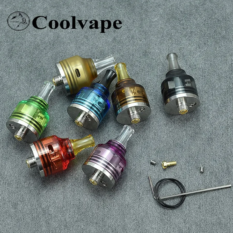 

Atomizer WASP Nano RDA Mini Atomizer Single Coil Tank With BF Pin 510 Figure MTL Drip tip 316SS 22mm vape vape atomizer