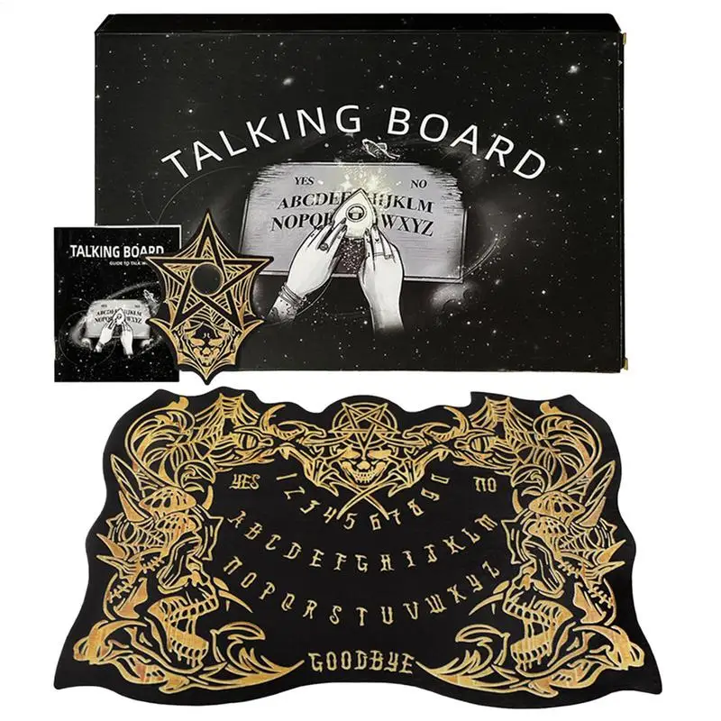 Board For Divination Skull Metaphysical Talking Board Skull Dowsing Message Telling Tool Mystical Games Supplies For Travel