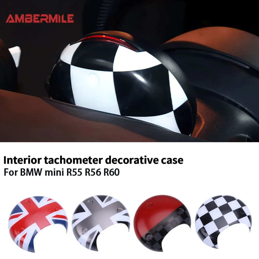 For Mini One Cooper S R55 R56 R60 Car Tachometer Cover Sticker Countryman Car Styling Interior Auto ABS Accessories Decoration