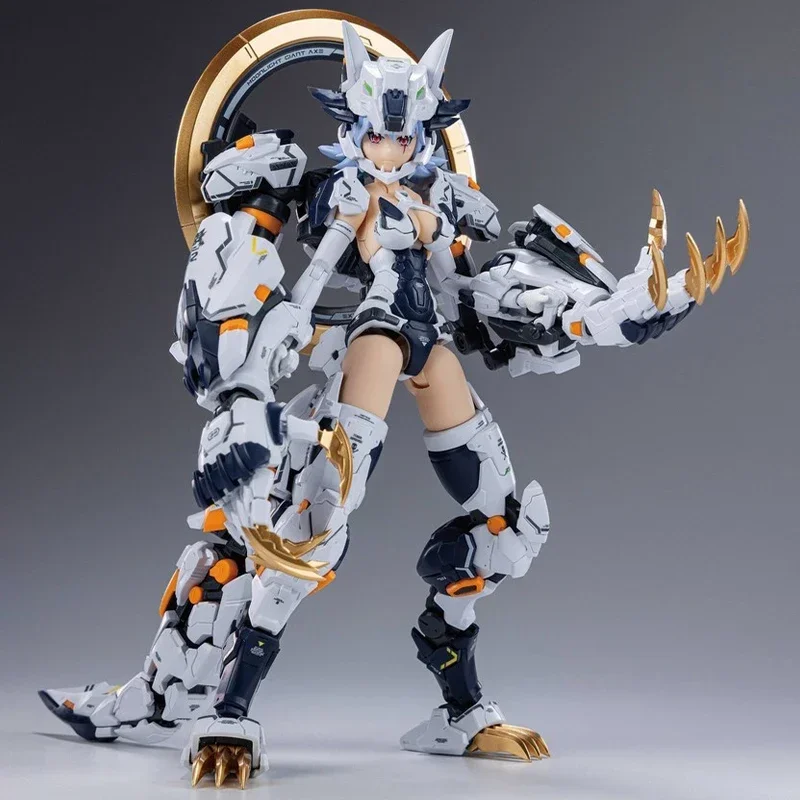 In Stock E-Model Genuine Original White Endless Night Fenrir Machine Girl (Commander Type) Anime Action Figure Toys Collectible