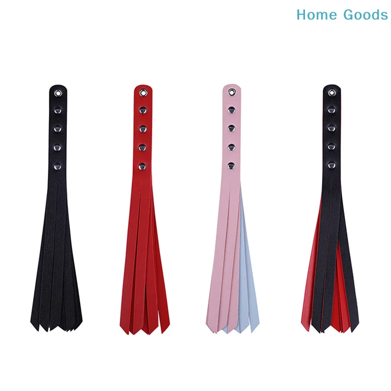 preferredPU Leather Paddle Slapper Whip For Horse Training Enhance Pain Equestrian Training Horse Whip Equestrian Riding Crops