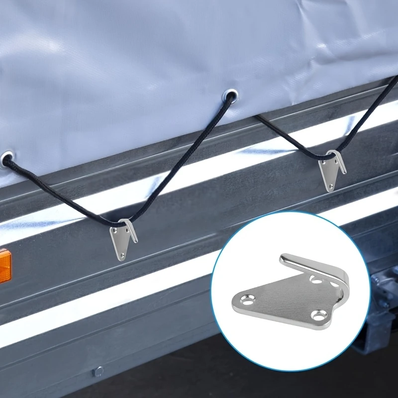 5/10Pcs Trailer Tarpaulin Hooks,Metal Tension Hooks,Tarps & Nets Fittings for Boat,Car Trailers,RV Equipment,Camper Accessories