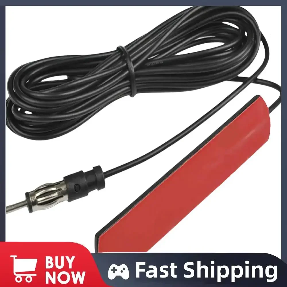 DC 5-12V Car Hidden Amplified Antenna 85-860Mhz Car Electronic Radio Antenna Booster Stability Signal FM Amp for Truck Boat Auto