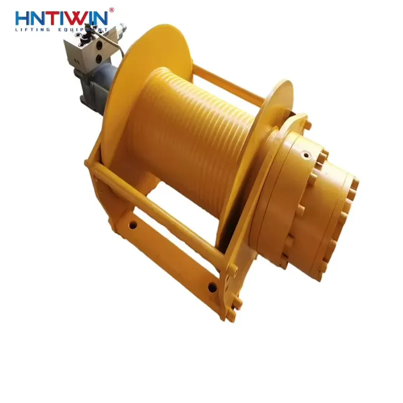 HNTIWIN Factory Price Quick Release Clutch Hydraulic Winch Free Fall for Cranes Steel Wire 10 Ton Capacity 20m Lifting Height