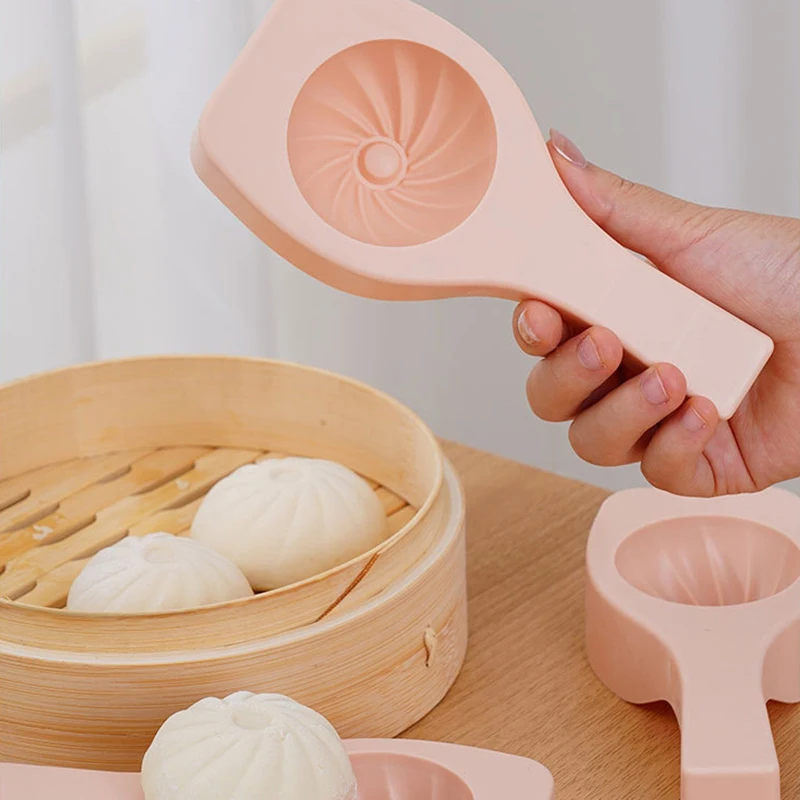 【M】Handmade Pastry Bun Making Mould Chinese Baozi Mold Home Kitchen Handheld Baking And Pastry Steamed Stuffed Tool