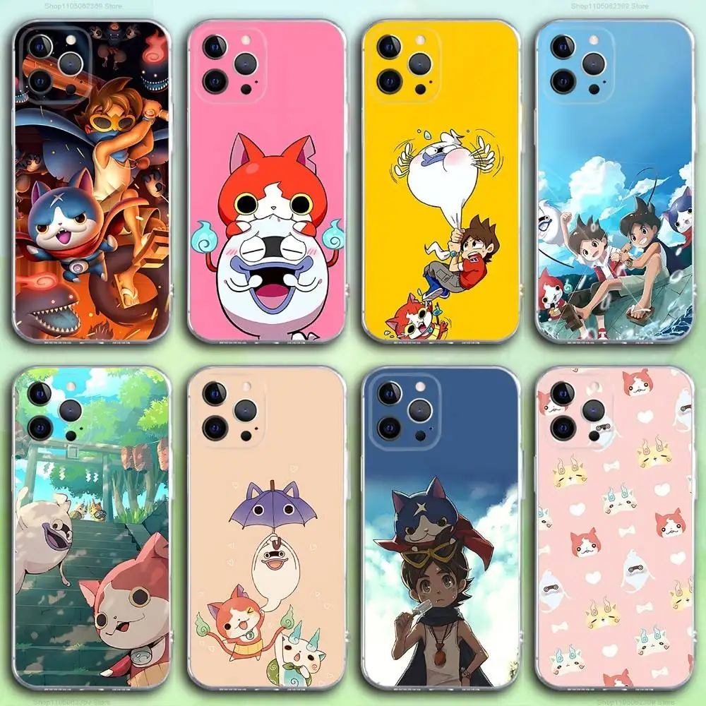 

Y-Yokai Game W-Watch Phone Case For iPhone 17,16,15,14,13,12,11 Pro,Max,Plus,X,XS,XR,SE4,E Mini Transparent Soft Cover